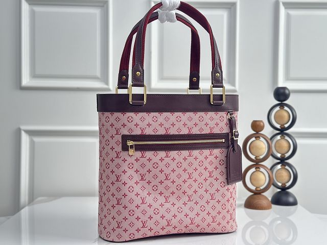 Louis vuitton original monogram denim lucille tote M92609 bordeaux
