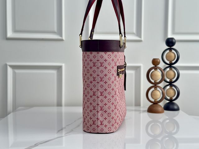 Louis vuitton original monogram denim lucille tote M92609 bordeaux