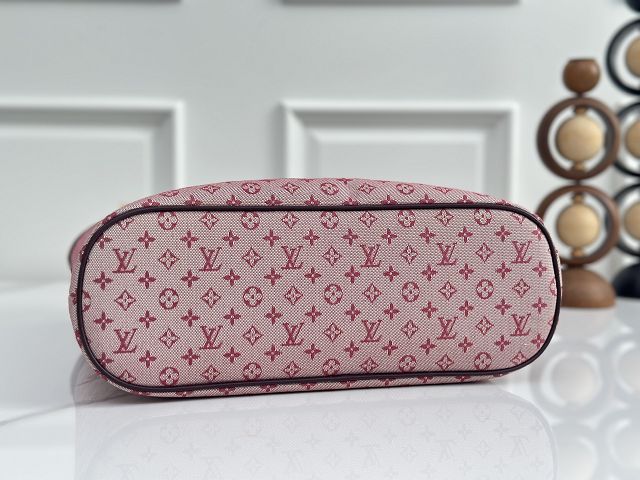 Louis vuitton original monogram denim lucille tote M92609 bordeaux