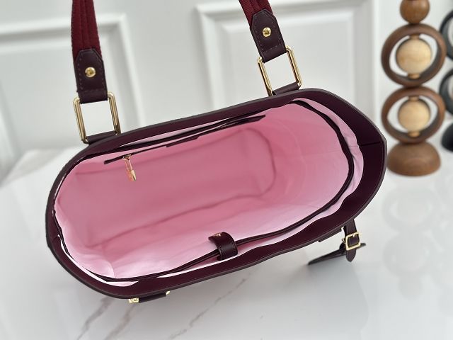 Louis vuitton original monogram denim lucille tote M92609 bordeaux