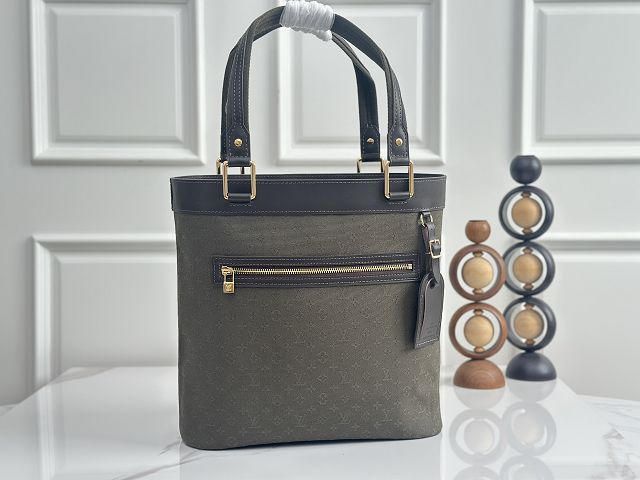 Louis vuitton original monogram denim lucille tote M92609 green