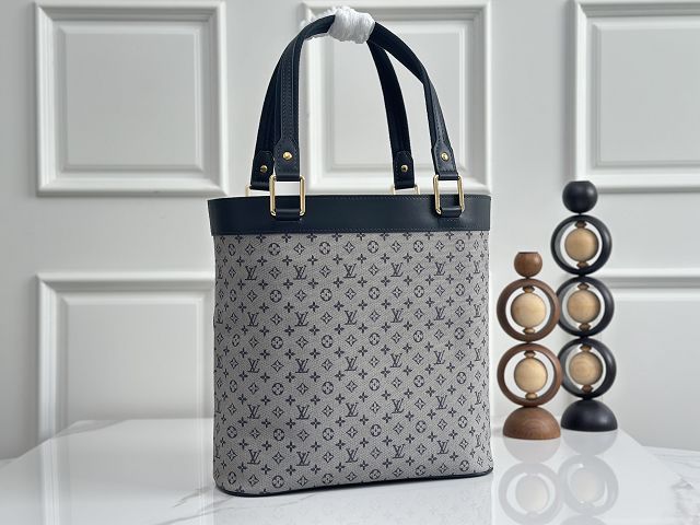 Louis vuitton original monogram denim lucille tote M92609 grey