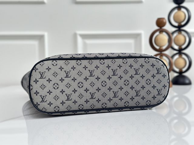 Louis vuitton original monogram denim lucille tote M92609 grey