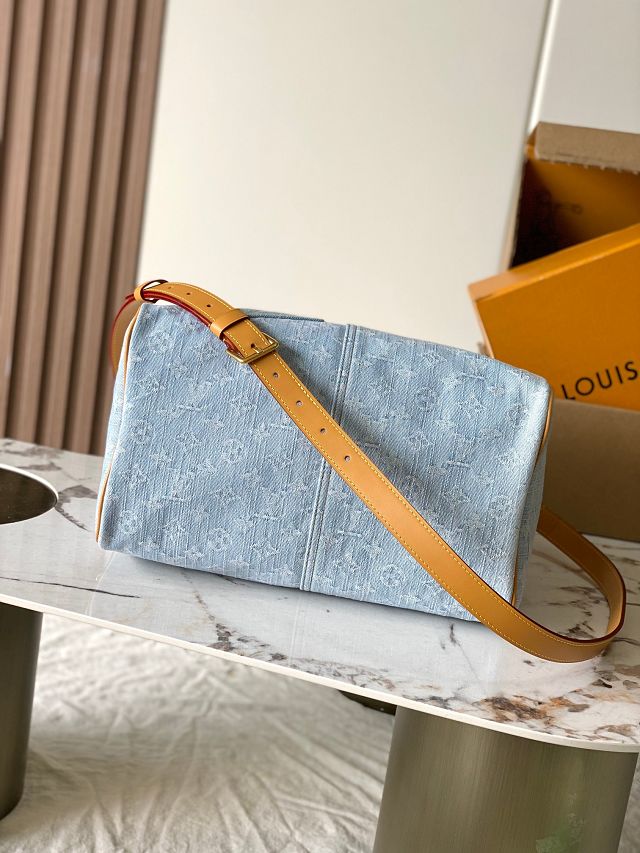 Louis vuitton original monogram denim speedy soft M2A209 blue