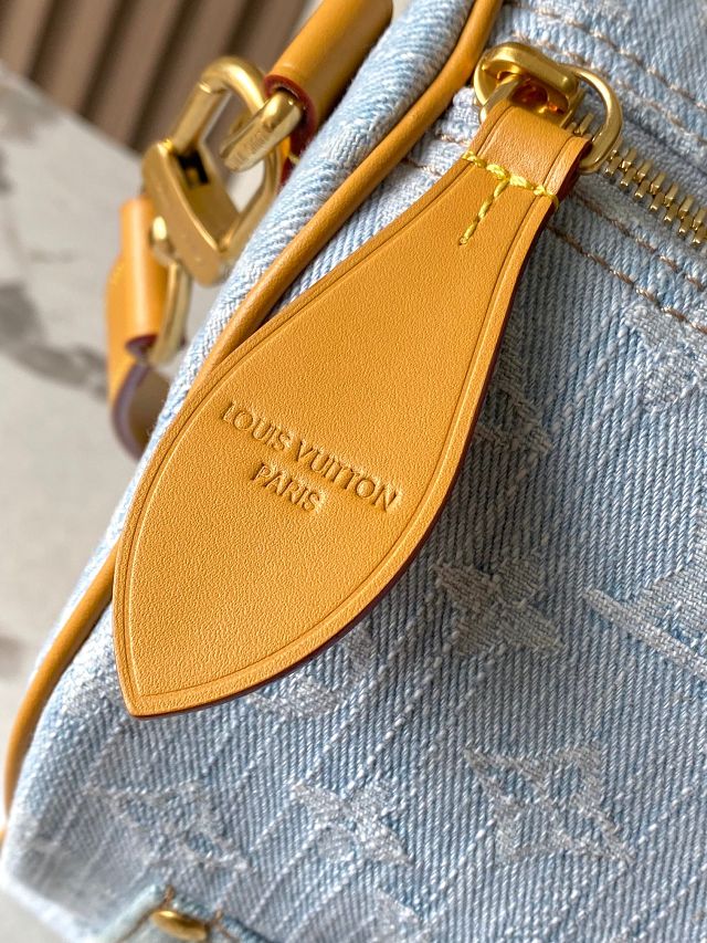 Louis vuitton original monogram denim speedy soft M2A209 blue