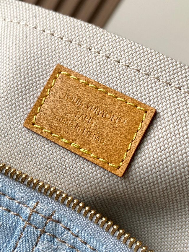 Louis vuitton original monogram denim speedy soft M2A209 blue