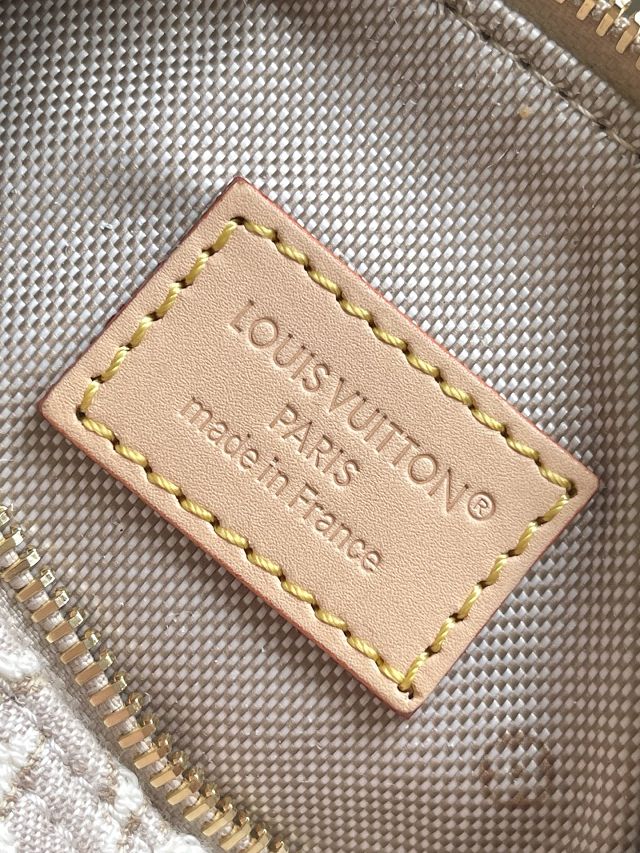 Louis vuitton original monogram embleme nano speedy M28502 peuplier beige