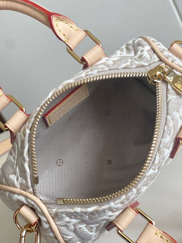 Louis vuitton original monogram embleme nano speedy M28502 peuplier beige