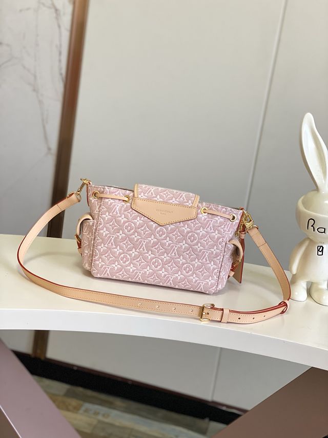 Louis vuitton original monogram embleme odyssee handbag M29974 pink