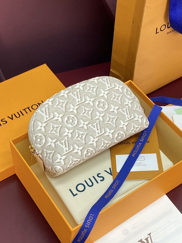 Louis vuitton original monogram embleme pochette cosmetique PM M2A419 pink