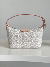 Louis vuitton original monogram embleme pochette hills M29879 peuplier beige