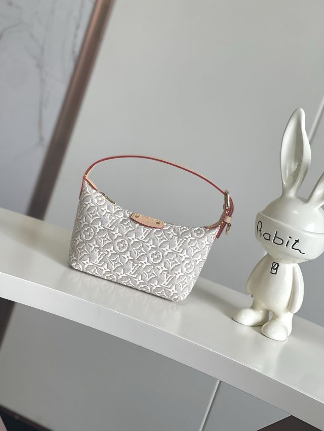 Louis vuitton original monogram embleme pochette hills M29879 peuplier beige