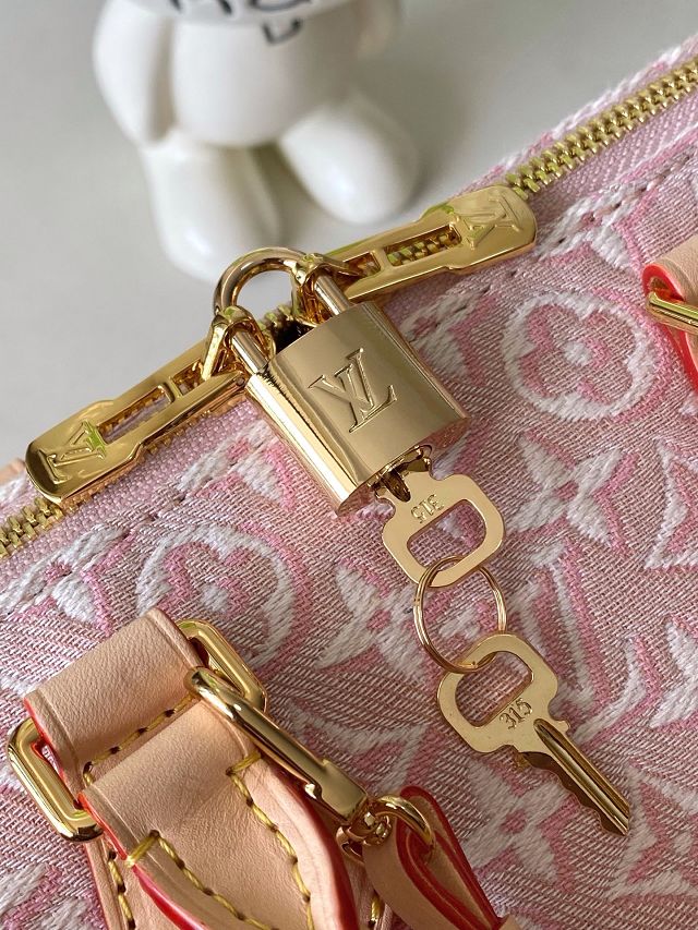 Louis vuitton original monogram embleme speedy 20 M2A039 pink