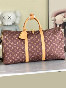 Louis vuitton original monogram silk keepall 50 M2A497 