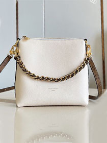 Louis vuitton original calfskin multipass mini handbag M2A840 white