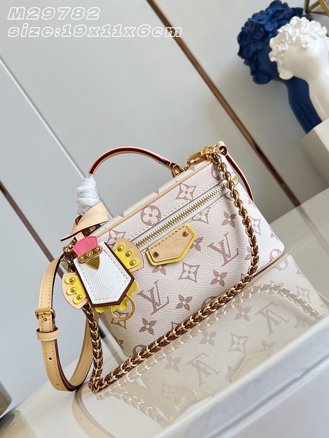 Louis vuitton original monogram dune vanity chain pouch M29782