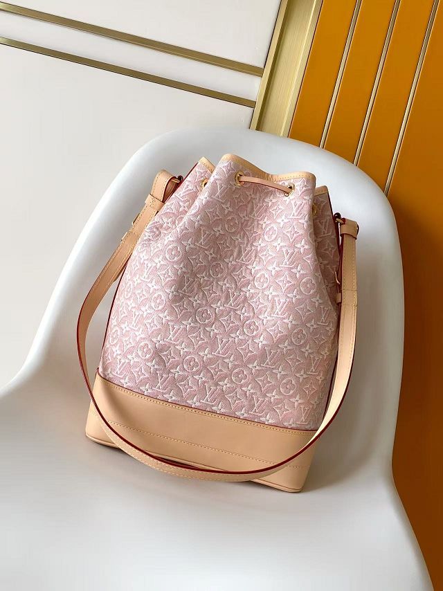Louis vuitton original monogram embleme noe handbag M28714 pink