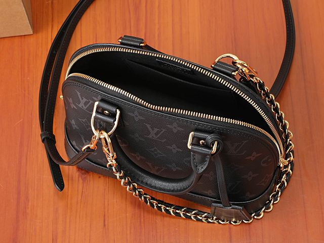 Louis vuitton original monogram ink alma BB handbag M3A843 black