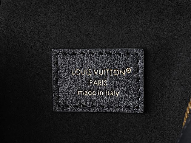 Louis vuitton original monogram ink  vanity chain pouch M3A372 black