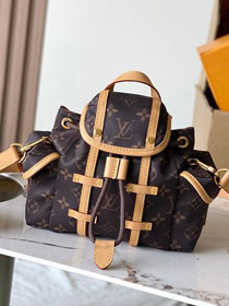 Louis vuitton original monogram silk nano christopher east west backpack M2A458
