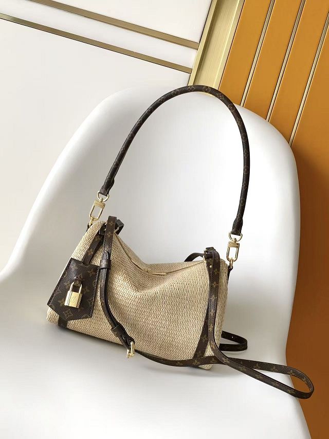Louis vuitton original raffia express travel PM M29552 beige