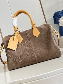 Louis vuitton denim speedy 30 M29170 coffee