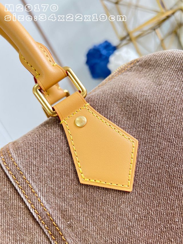 Louis vuitton denim speedy 30 M29170 coffee
