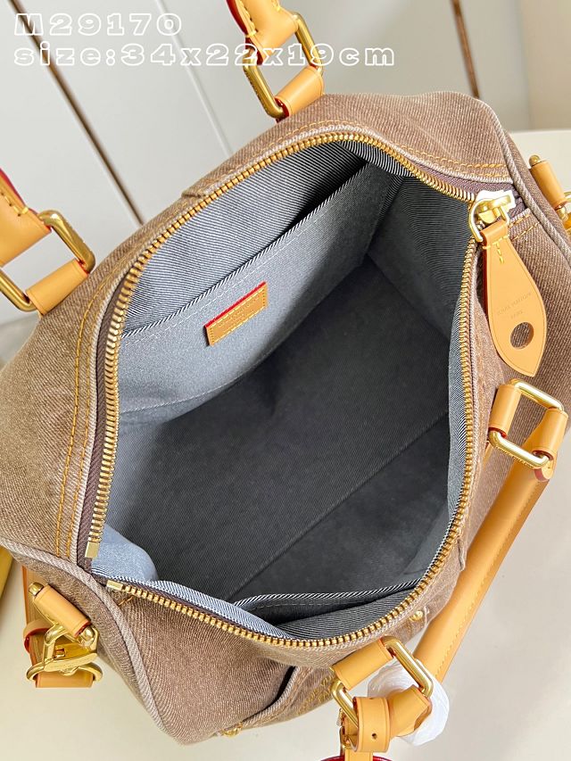 Louis vuitton denim speedy 30 M29170 coffee