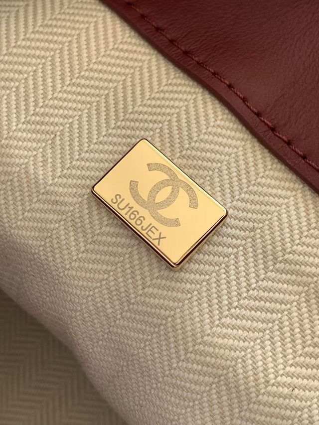 CC calfskin mini bucket bag AS6537 grey