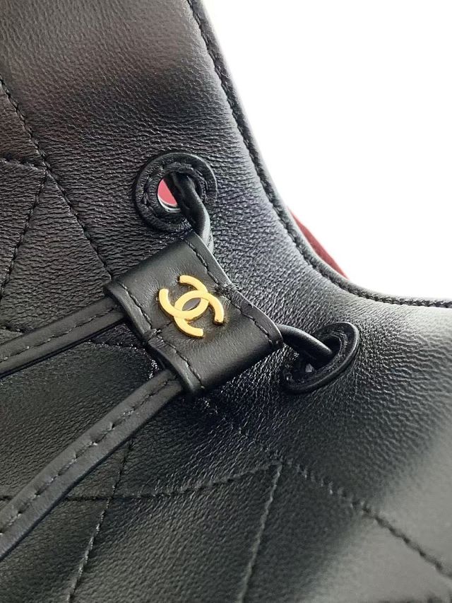 CC calfskin small bucket bag AS6584 black