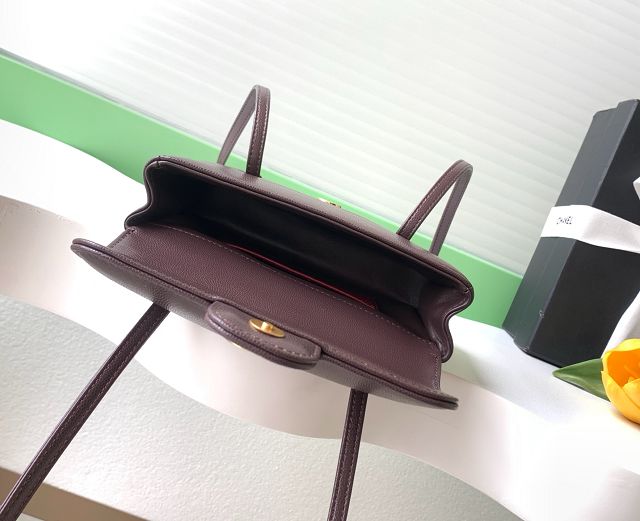 CC grained calfskin clutch AP5068 burgundy