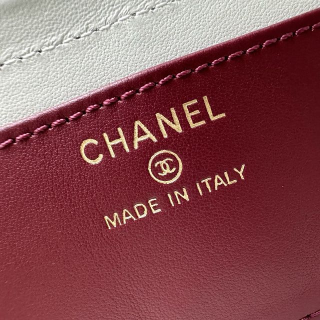 CC grained calfskin small vanity AP5067 purple