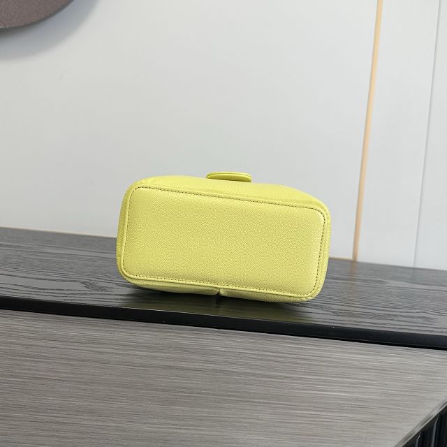 CC grained calfskin small vanity AP5067 yellow 