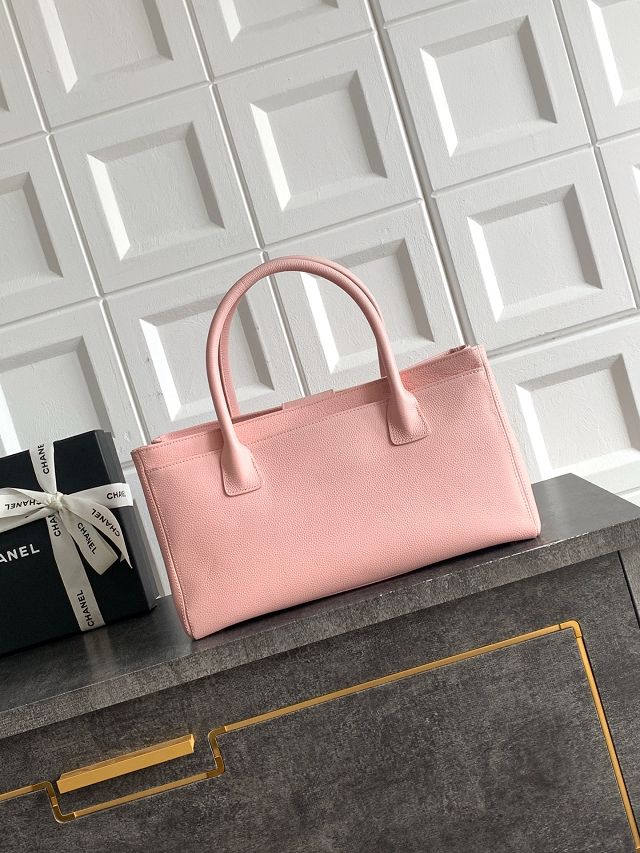 CC grained calfskin small tote bag AS2156 pink 