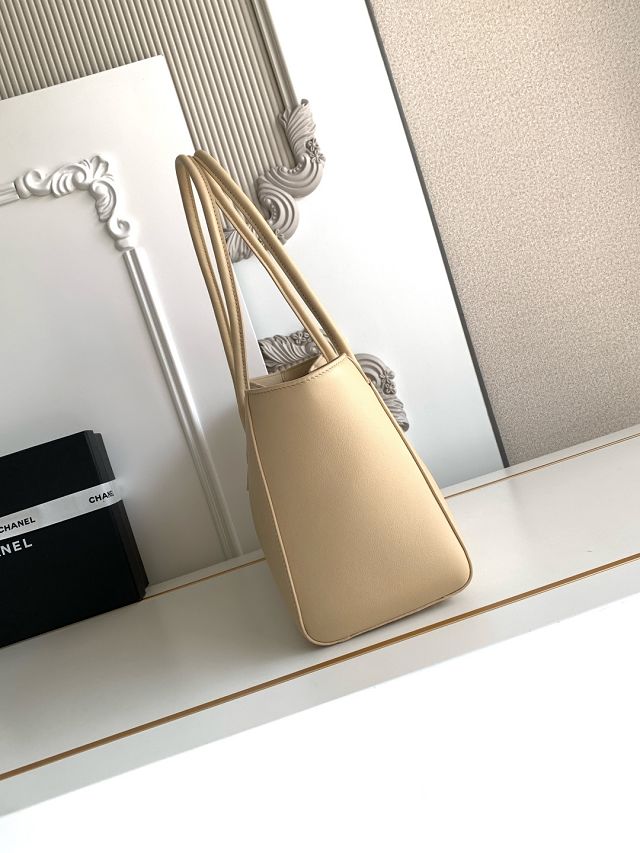 CC calfskin small tote bag AS6243 beige