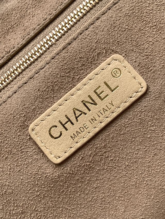 CC calfskin small tote bag AS6243 beige