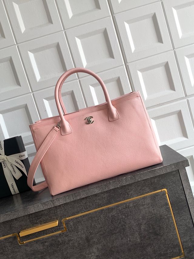 CC grained calfskin medium tote bag AS2157 pink