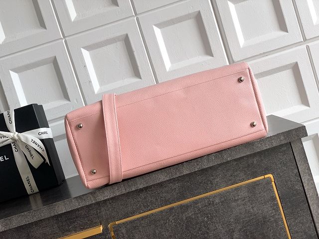 CC grained calfskin medium tote bag AS2157 pink