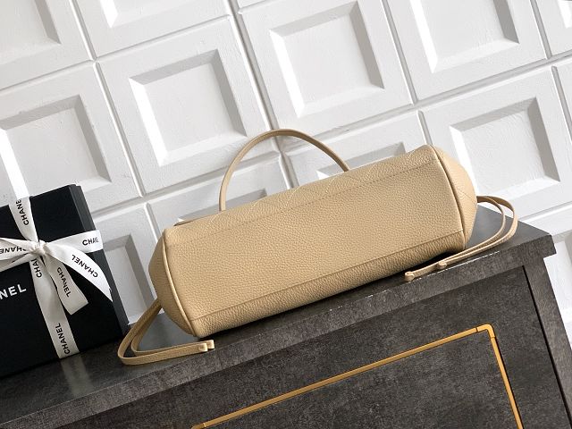 CC grained calfskin small shopping bag AS6288 beige