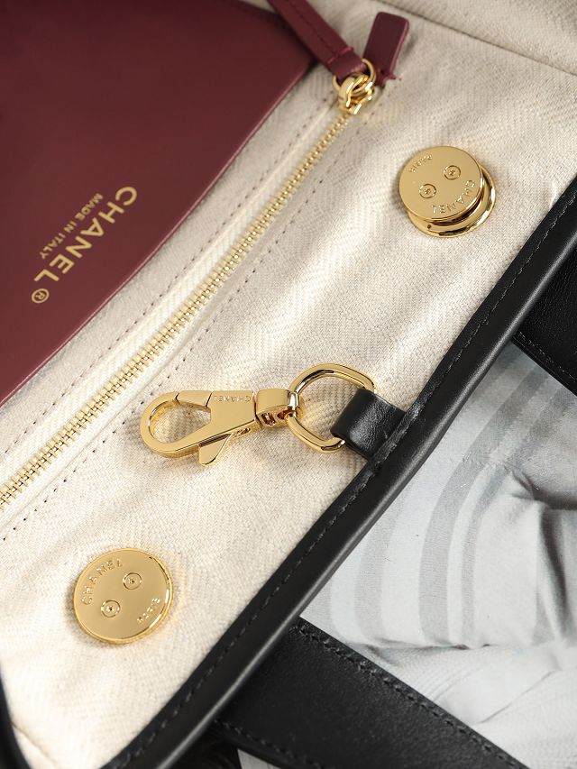 CC tweed mini shopping bag AS6199 white