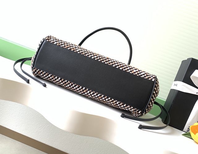 CC tweed small shopping bag AS6288 black