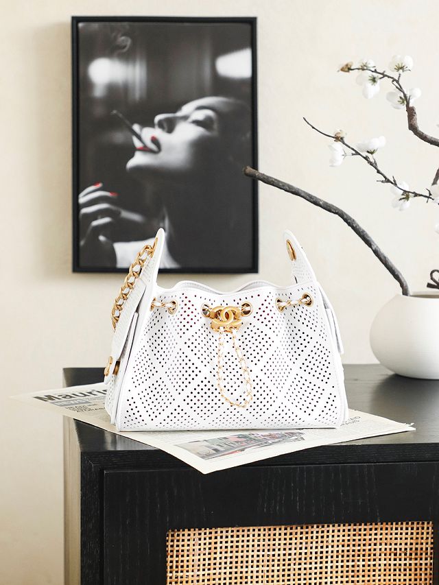 CC calfskin 25 mini handbag AS5631 white