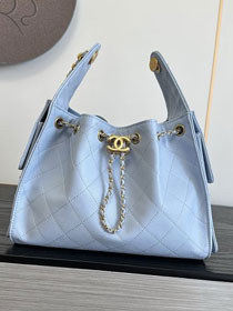 CC grained calfskin 25 small handbag AS5293 light blue