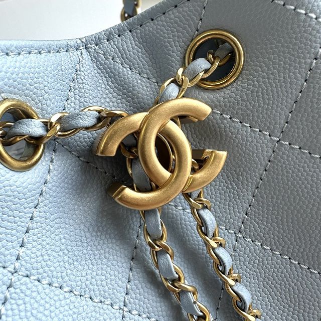 CC grained calfskin 25 small handbag AS5293 light blue
