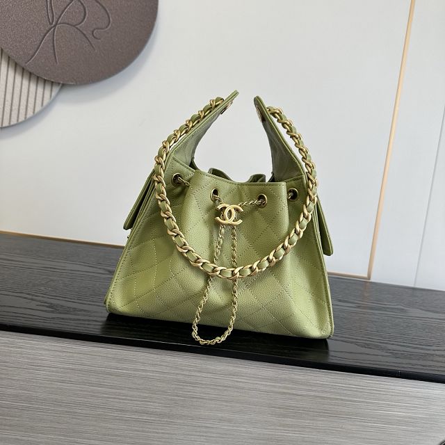 CC grained calfskin 25 small handbag AS5293 light green