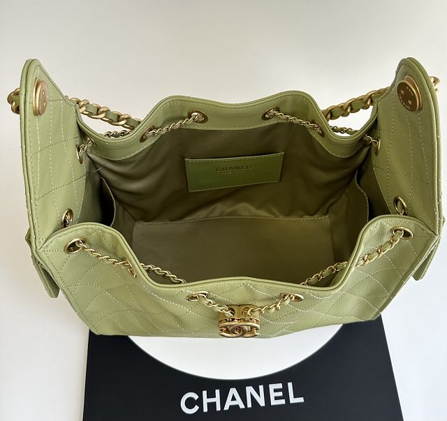 CC grained calfskin 25 small handbag AS5293 light green