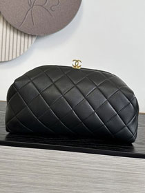 CC lambskin clutch with chain AP5251