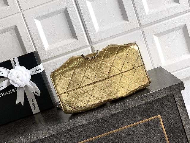 CC crinkle calfskin 25 small handbag AS5293 gold