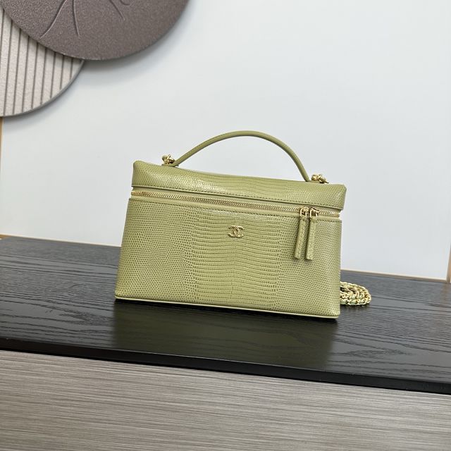 CC lizard calfskin vanity with chain AP5195 