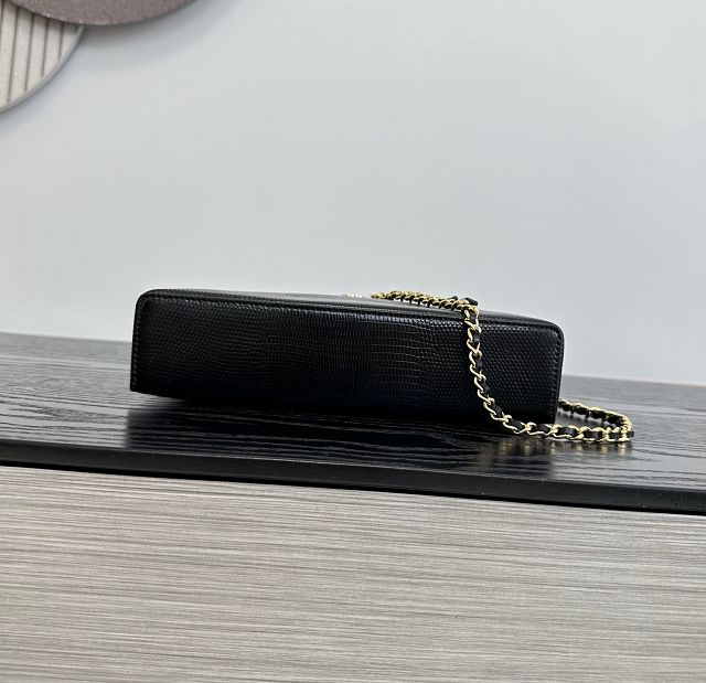 CC lizard calfskin vanity with chain AP5195 